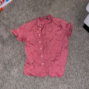 Slim Fit Short Sleeve Button Down